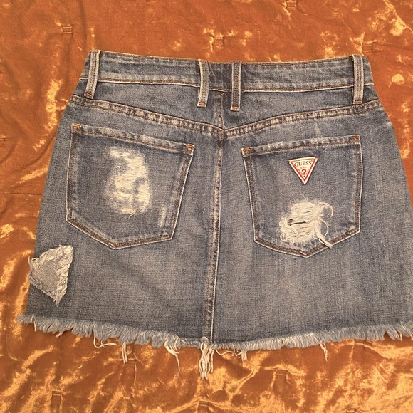 Guess Blue Jean Mini Skirt - Picture 3 of 3